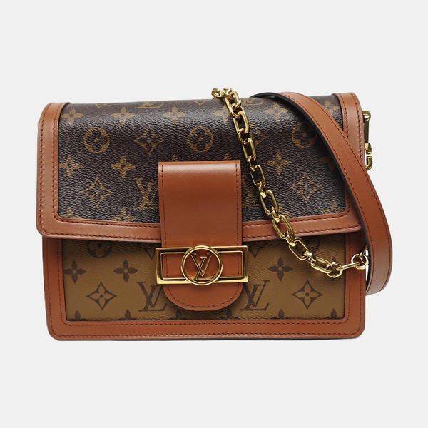 DAUPHINE MM Monogram Coated Canvas Brown