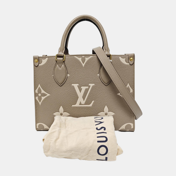 ONTHEGO PM Monogram Calfskin Gray