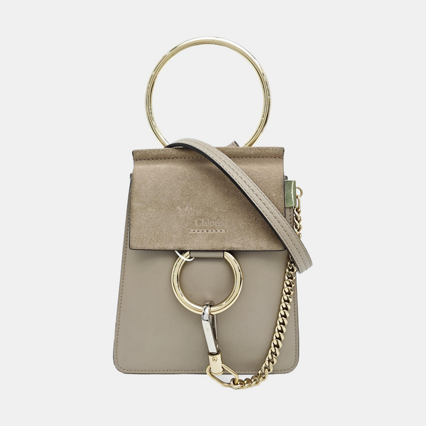 Faye Small Calfskin Gray