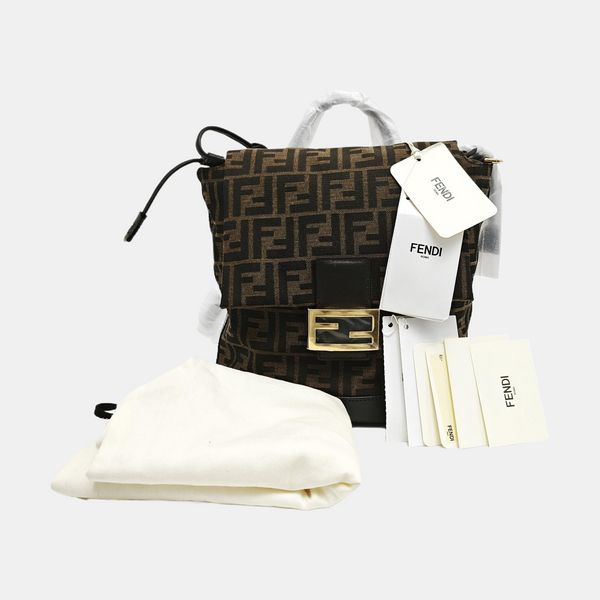 Fabric Backpack Brown