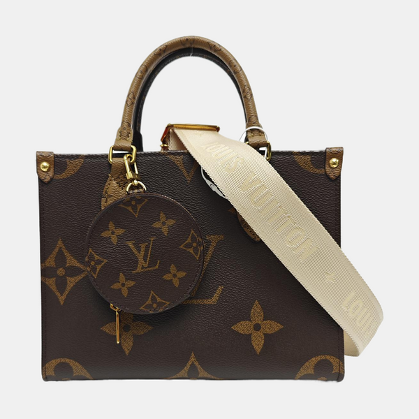 ONTHEGO PM Monogram Coated Canvas Brown