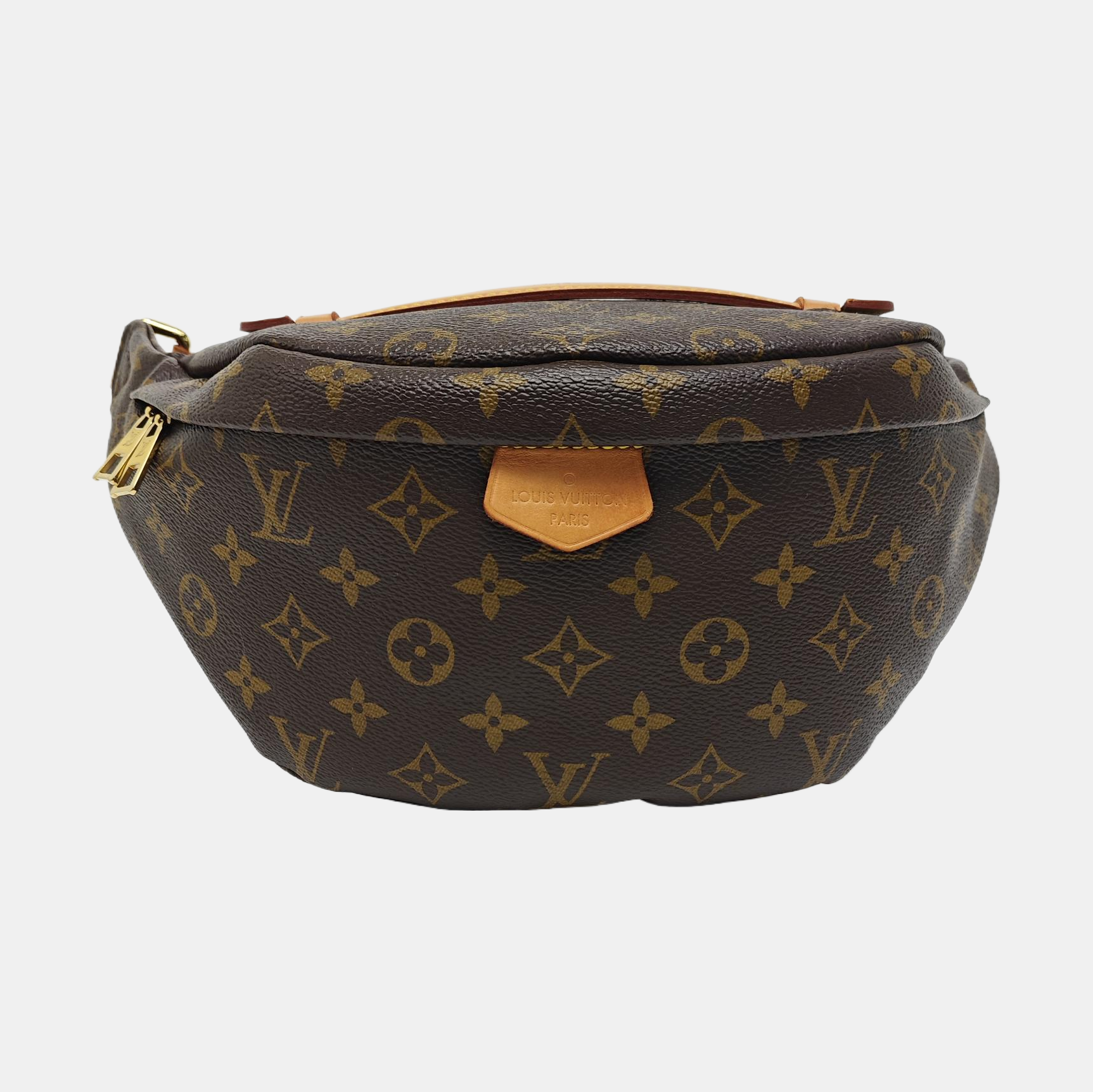 BUMBAG Monogram Coated Canvas Brown