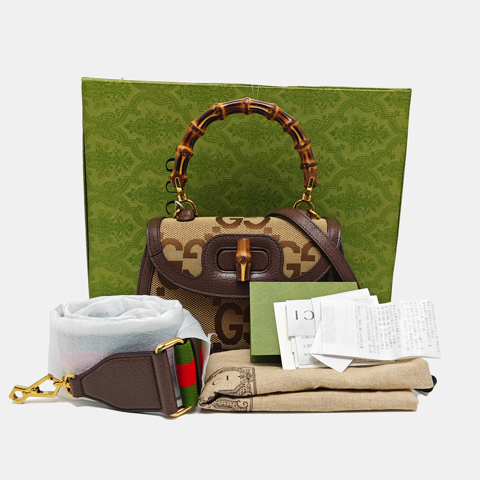 Bamboo 1947 Small Monogram Canvas Beige