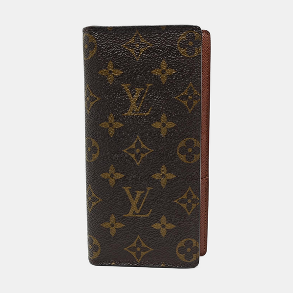 BRAZZA Monogram Coated Canvas Brown Wallet