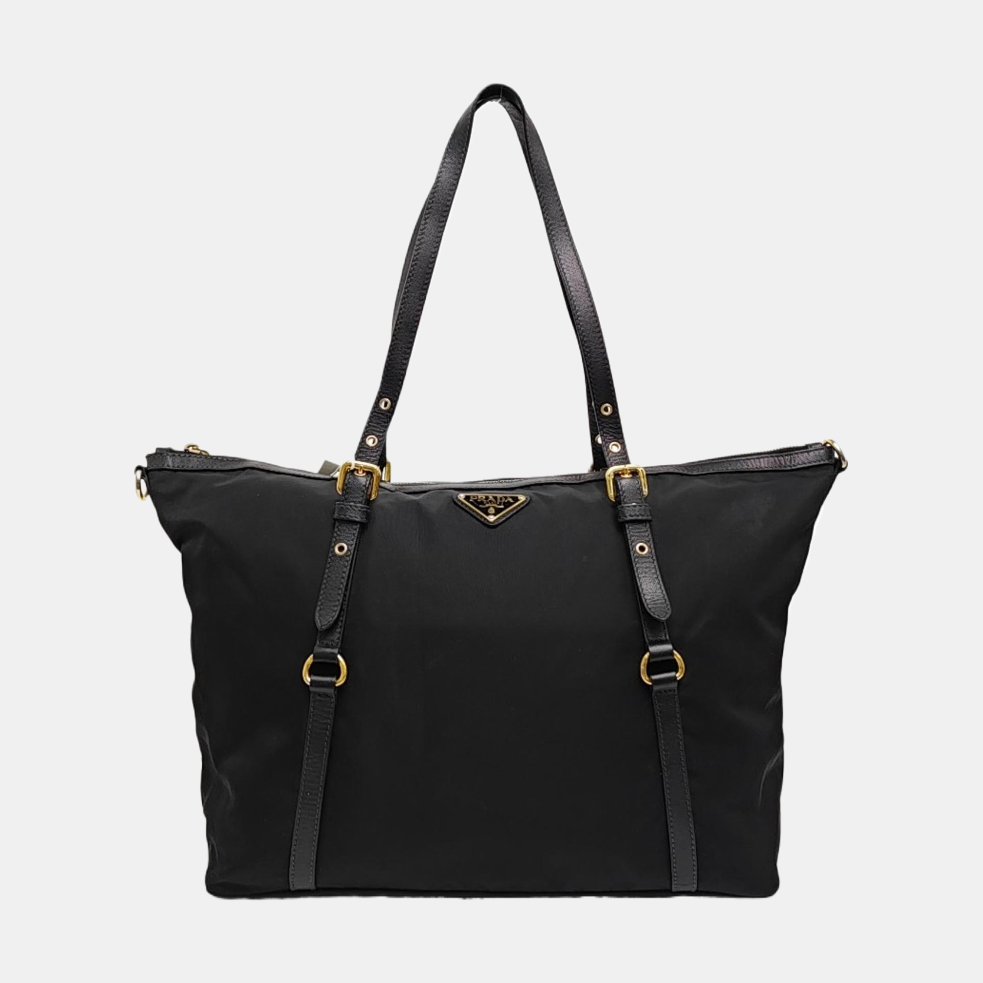 Nylon Tote Bag Black