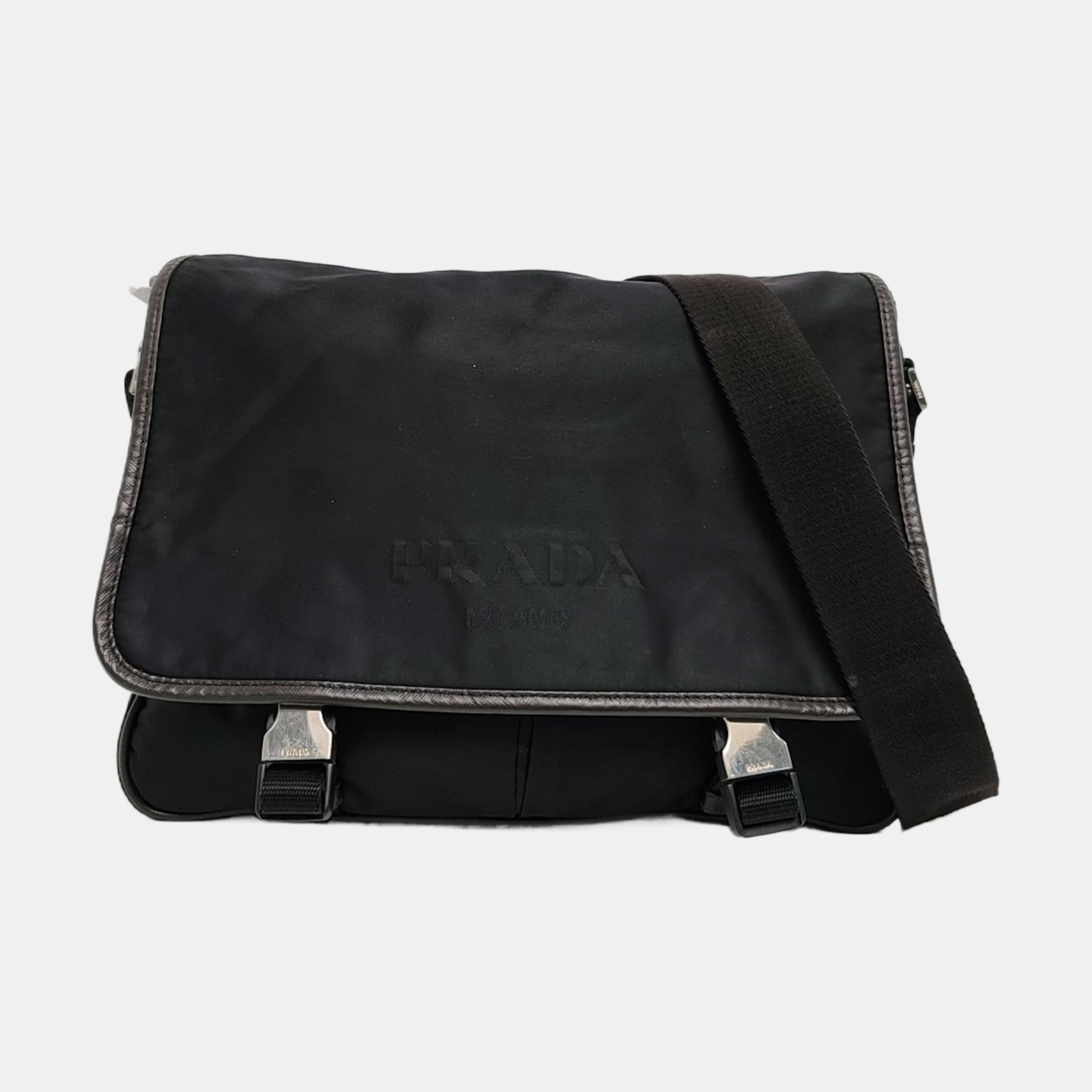 Vela Messenger Bag Nylon Black