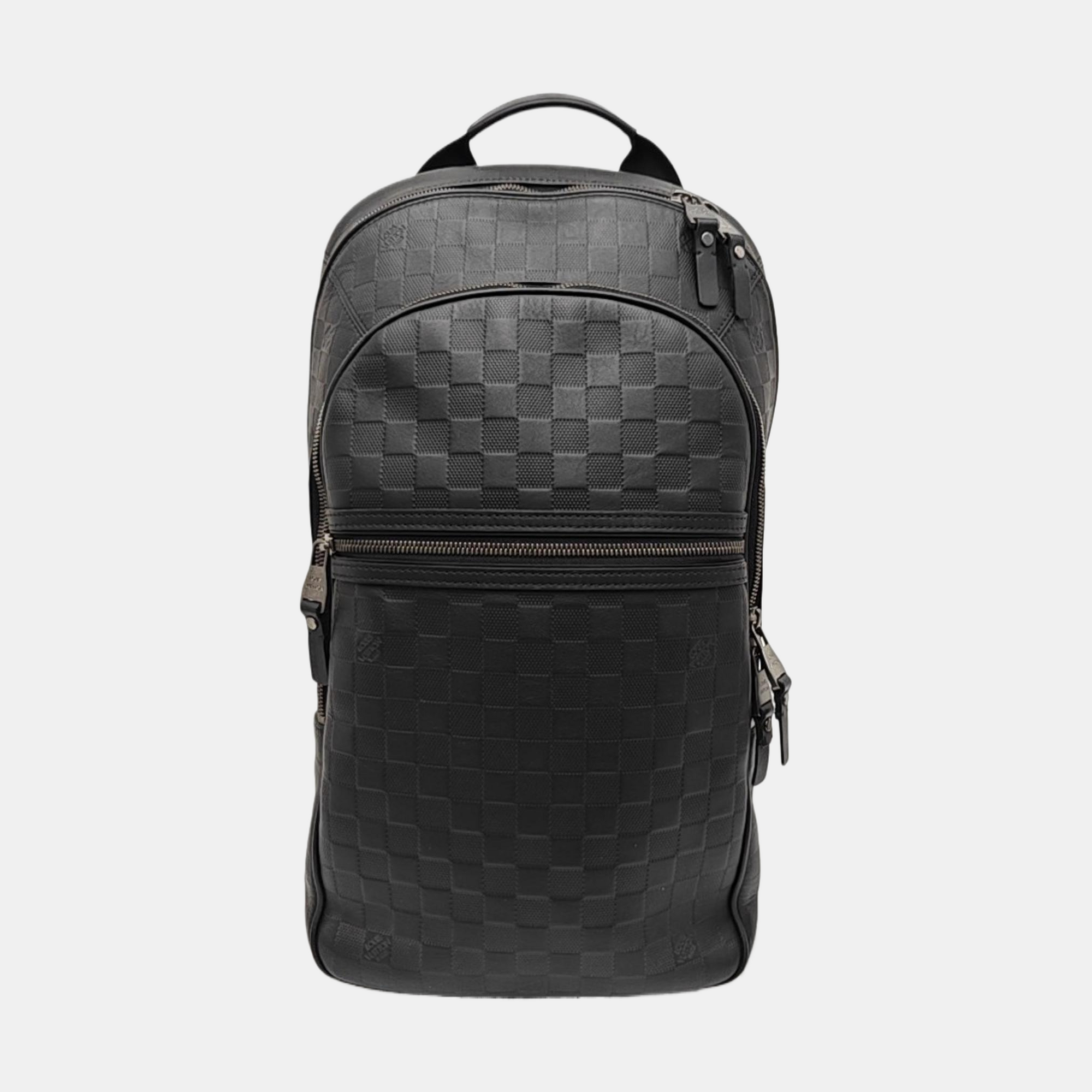 MICHAEL Damier Graphite Calfskin Black