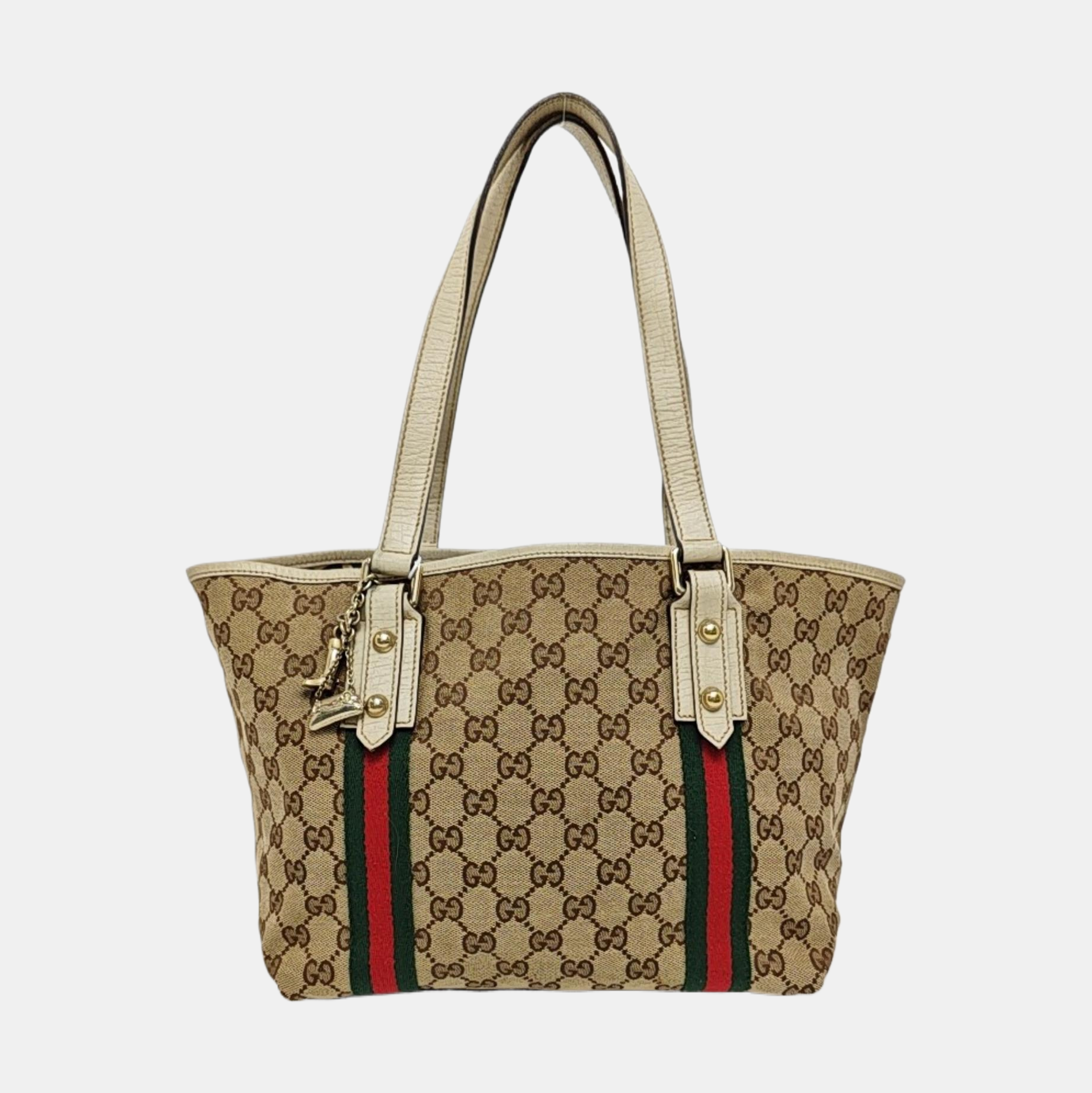Jolicoeur Medium Monogram Coated Canvas Beige