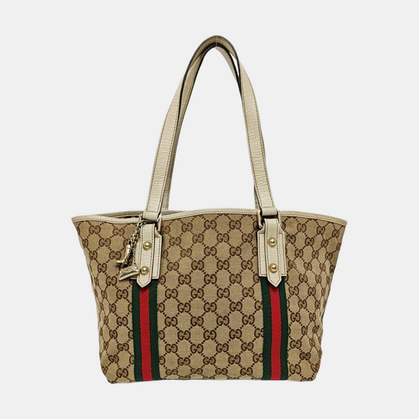 Jolicoeur Medium Monogram Coated Canvas Beige