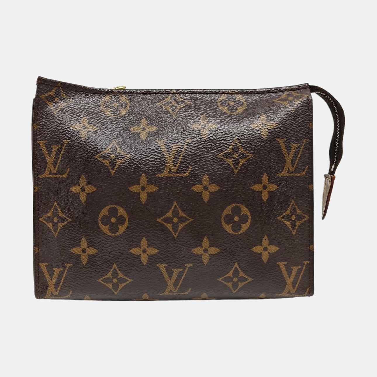 TOILET POCKET 19 Monogram Coated Canvas Brown