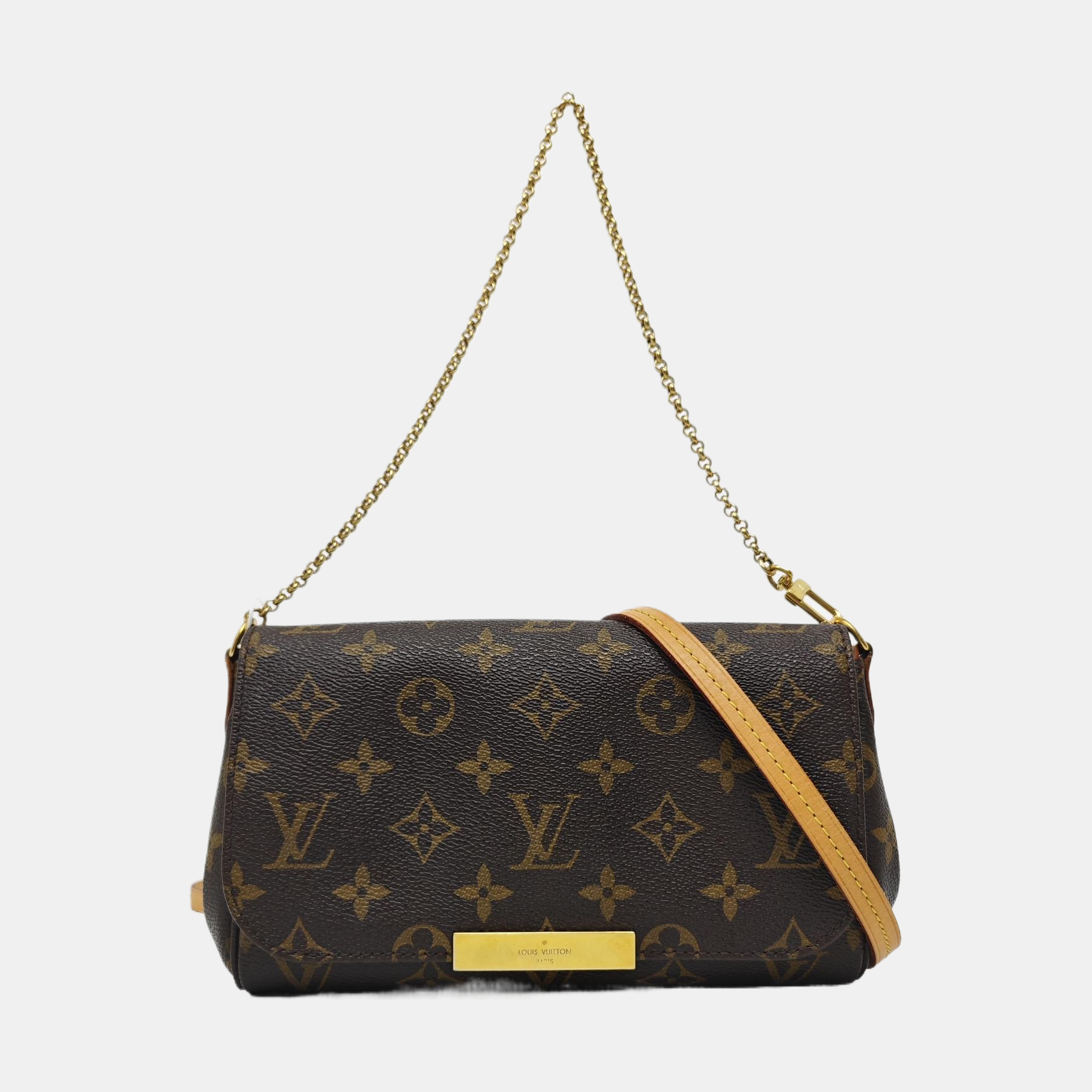 FAVORITE PM Monogram Coated Canvas Brown