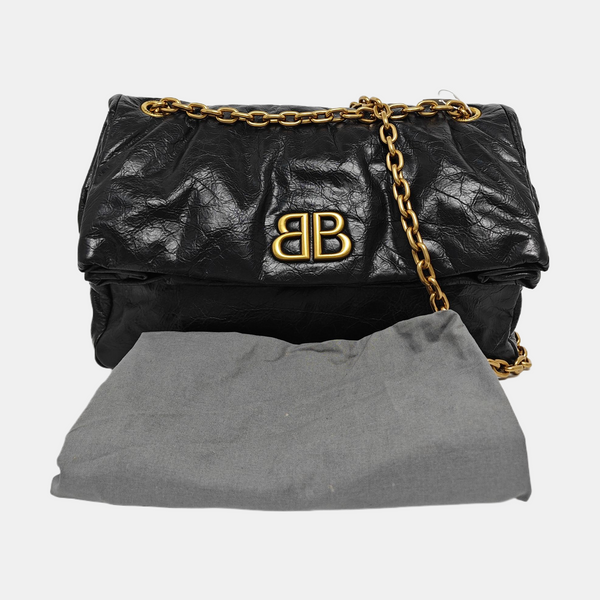 Monaco Medium Calfskin Black