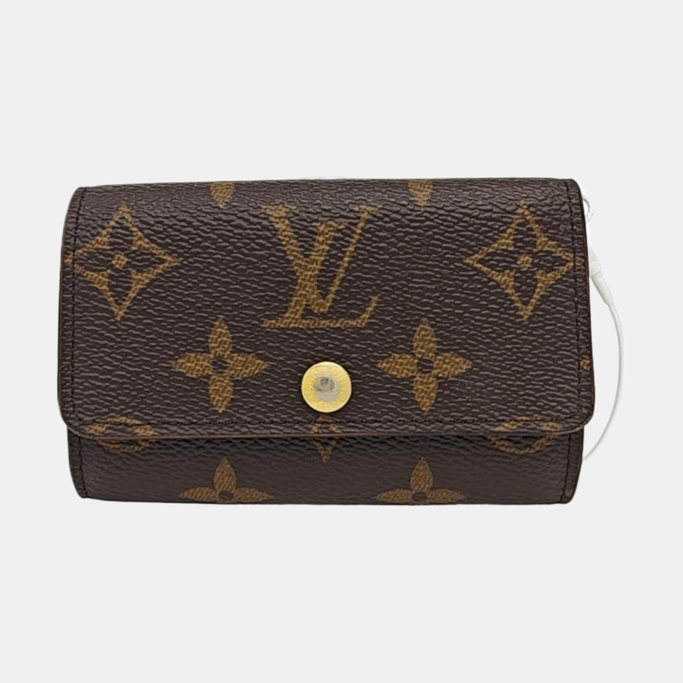 Monogram Coated Canvas Key Pouch Brown
