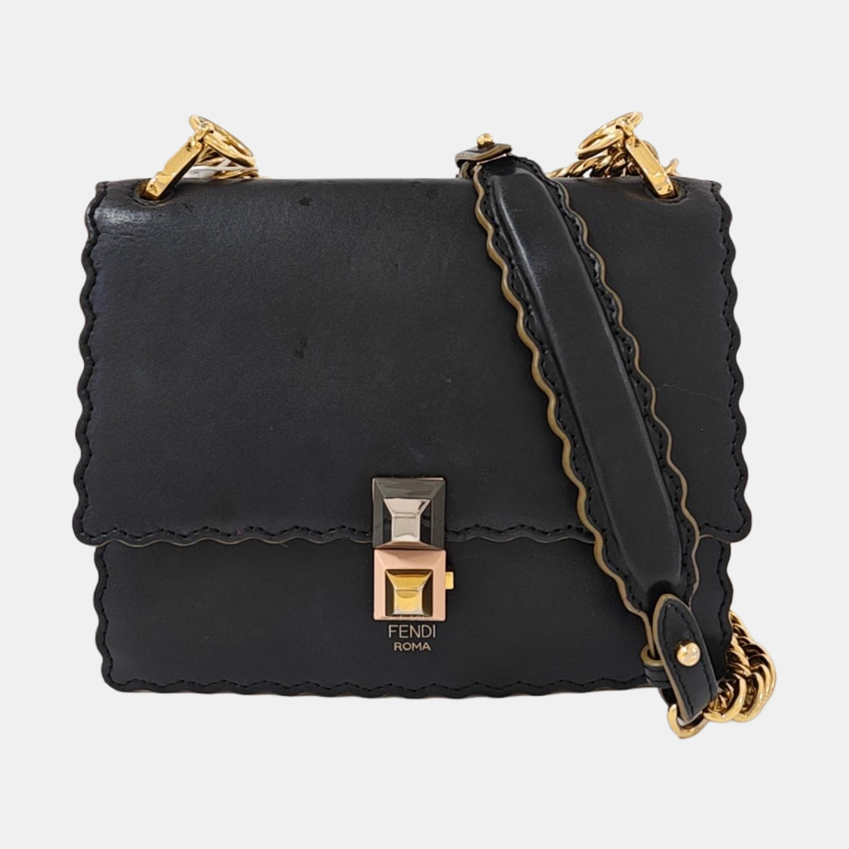 Kan I Small Calfskin Black