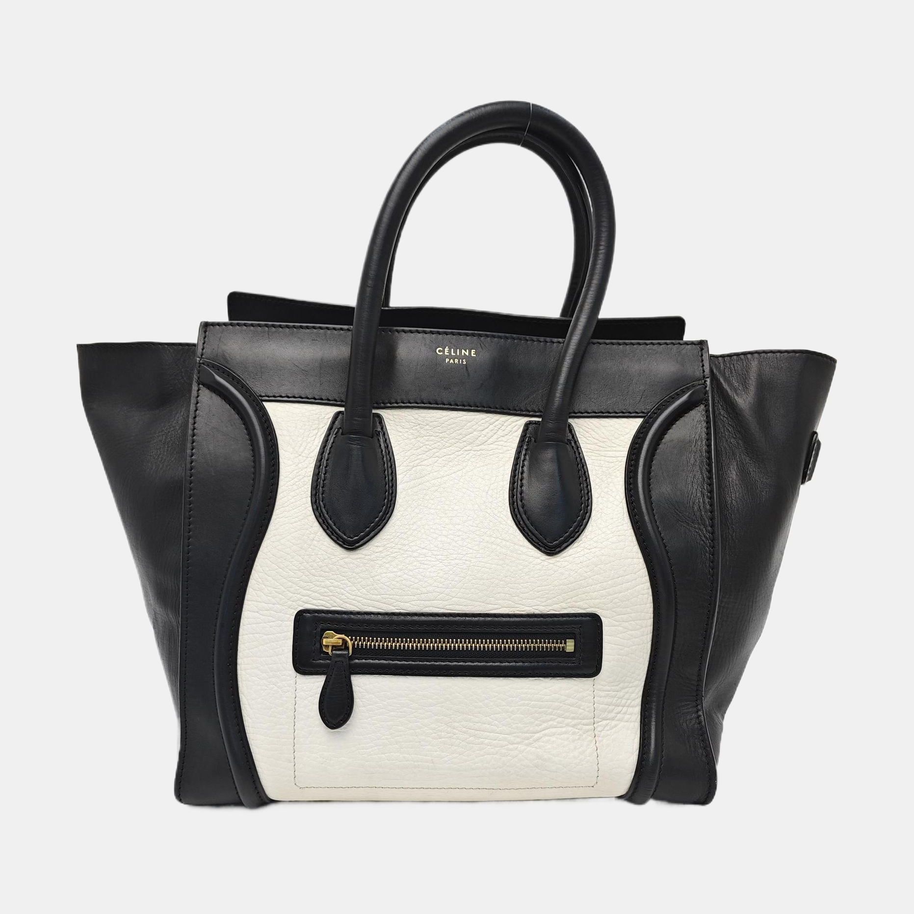 LUGGAGE Mini Calfskin White