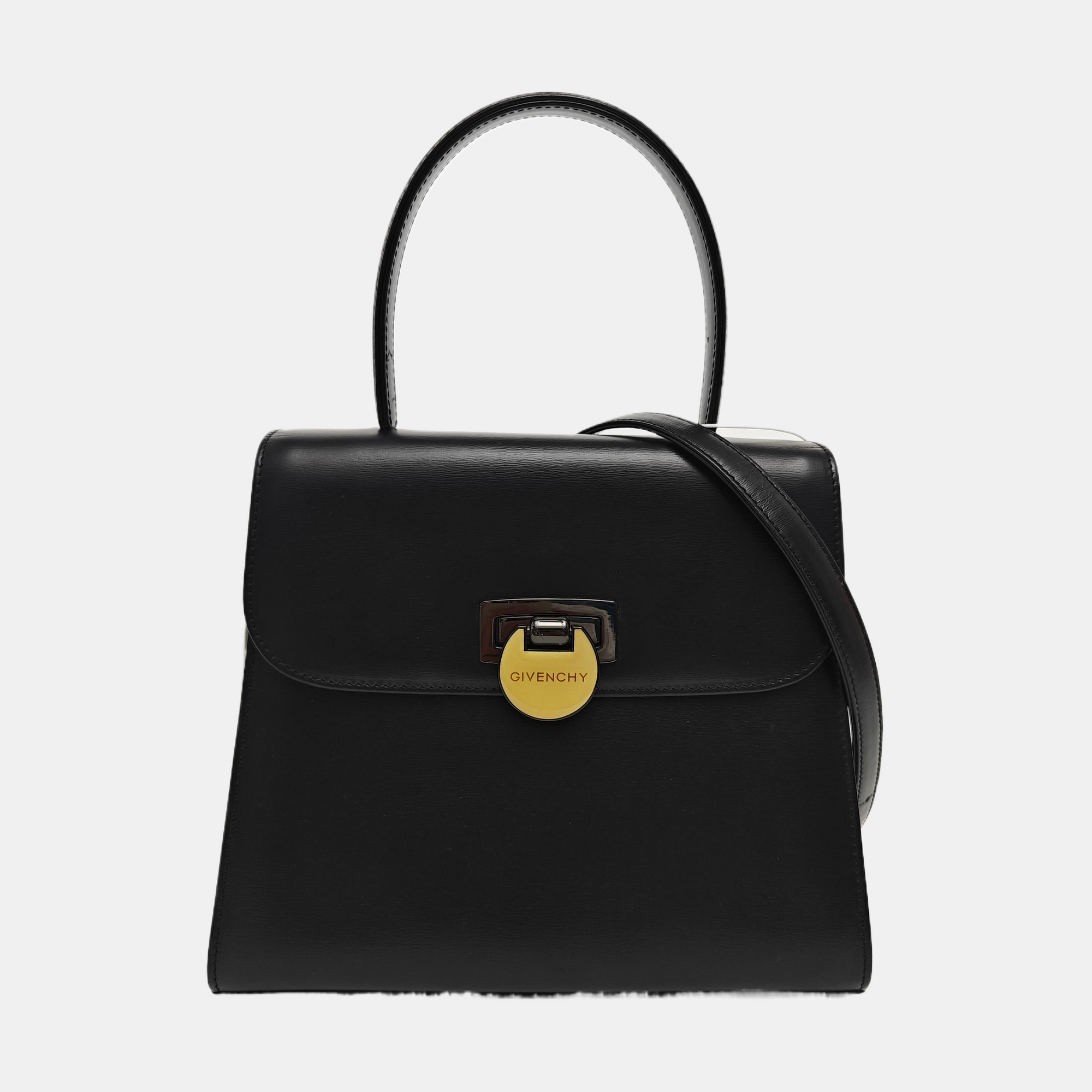 Calfskin Shoulder Bag Black