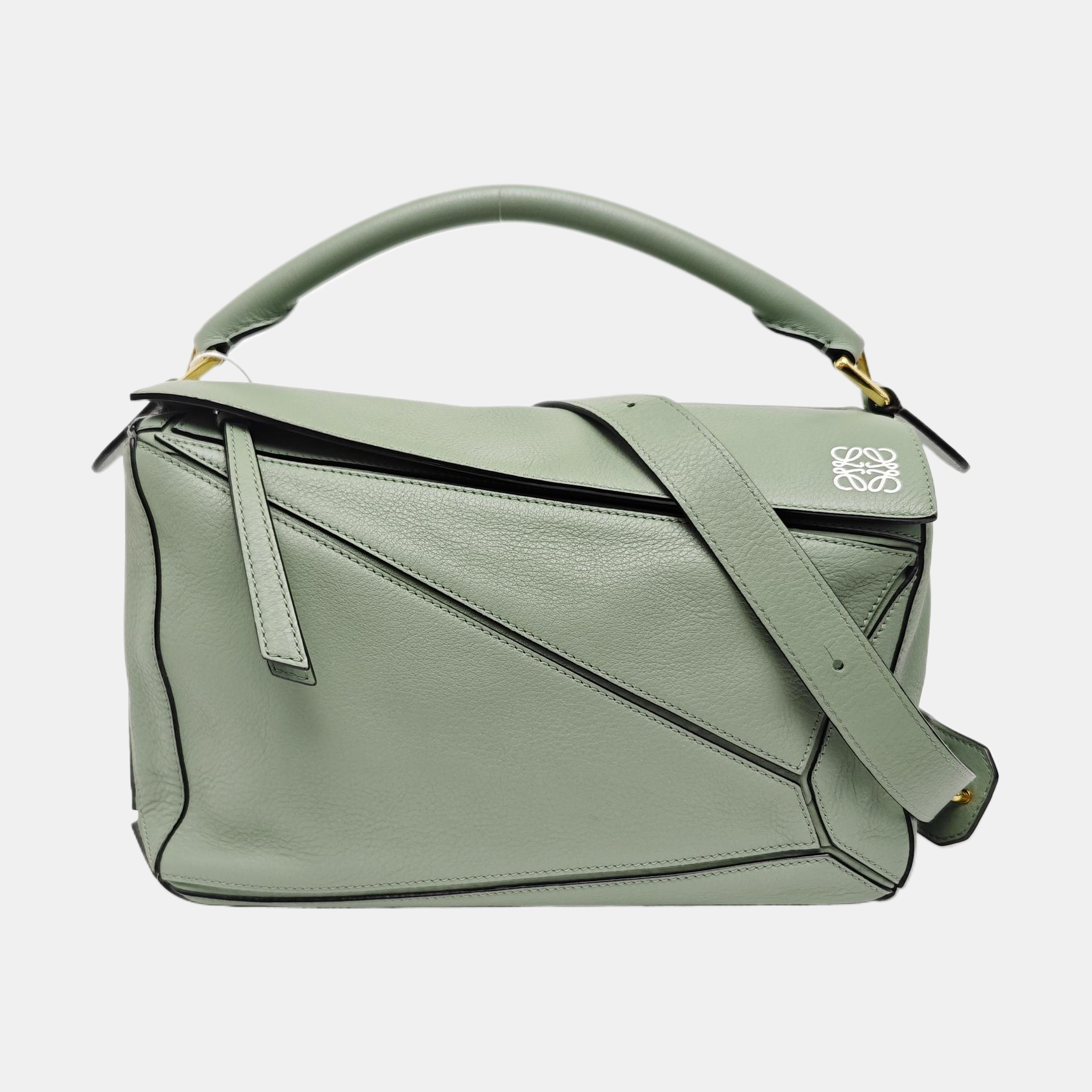 Puzzle Medium Calfskin Green