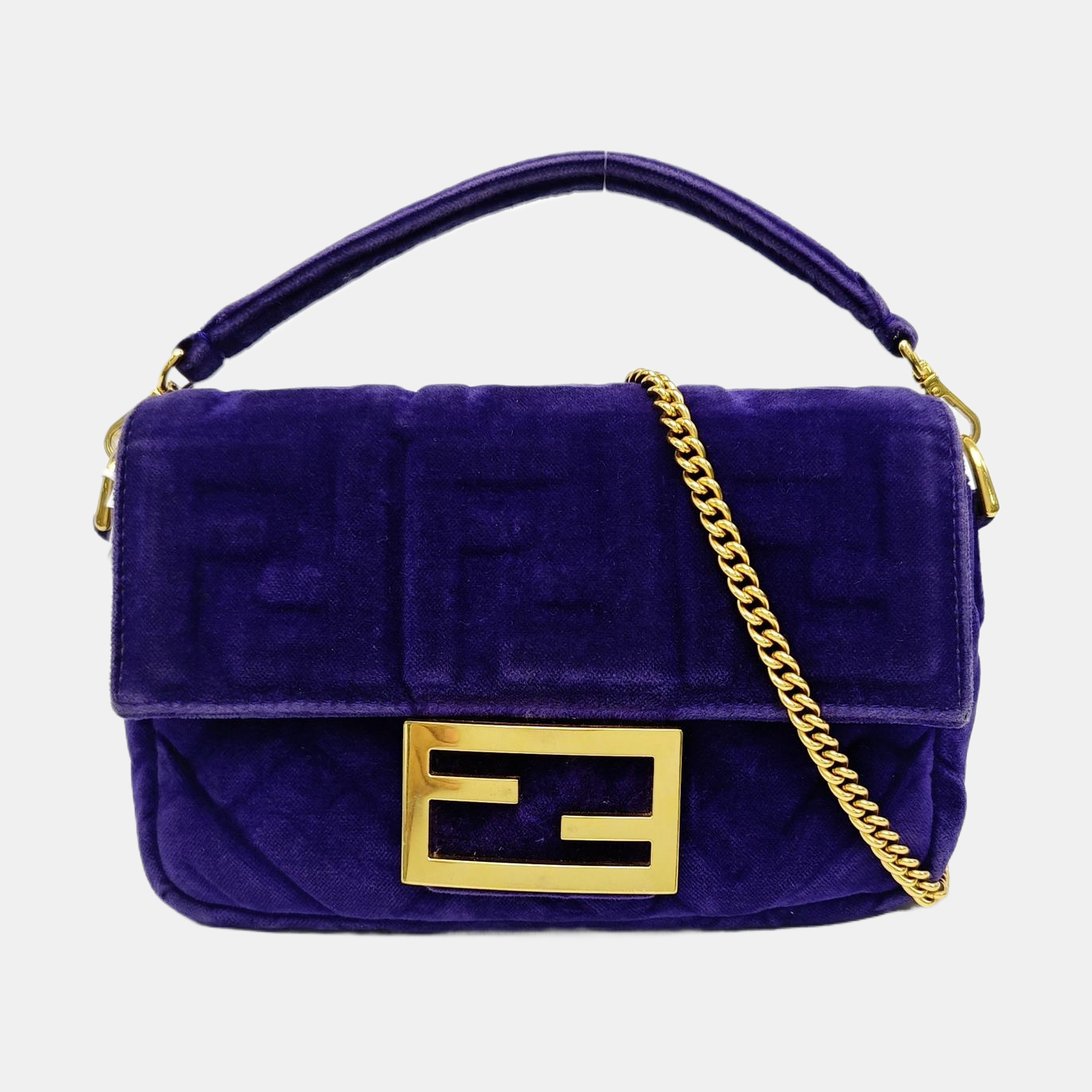 Baguette Mini Velvet Purple