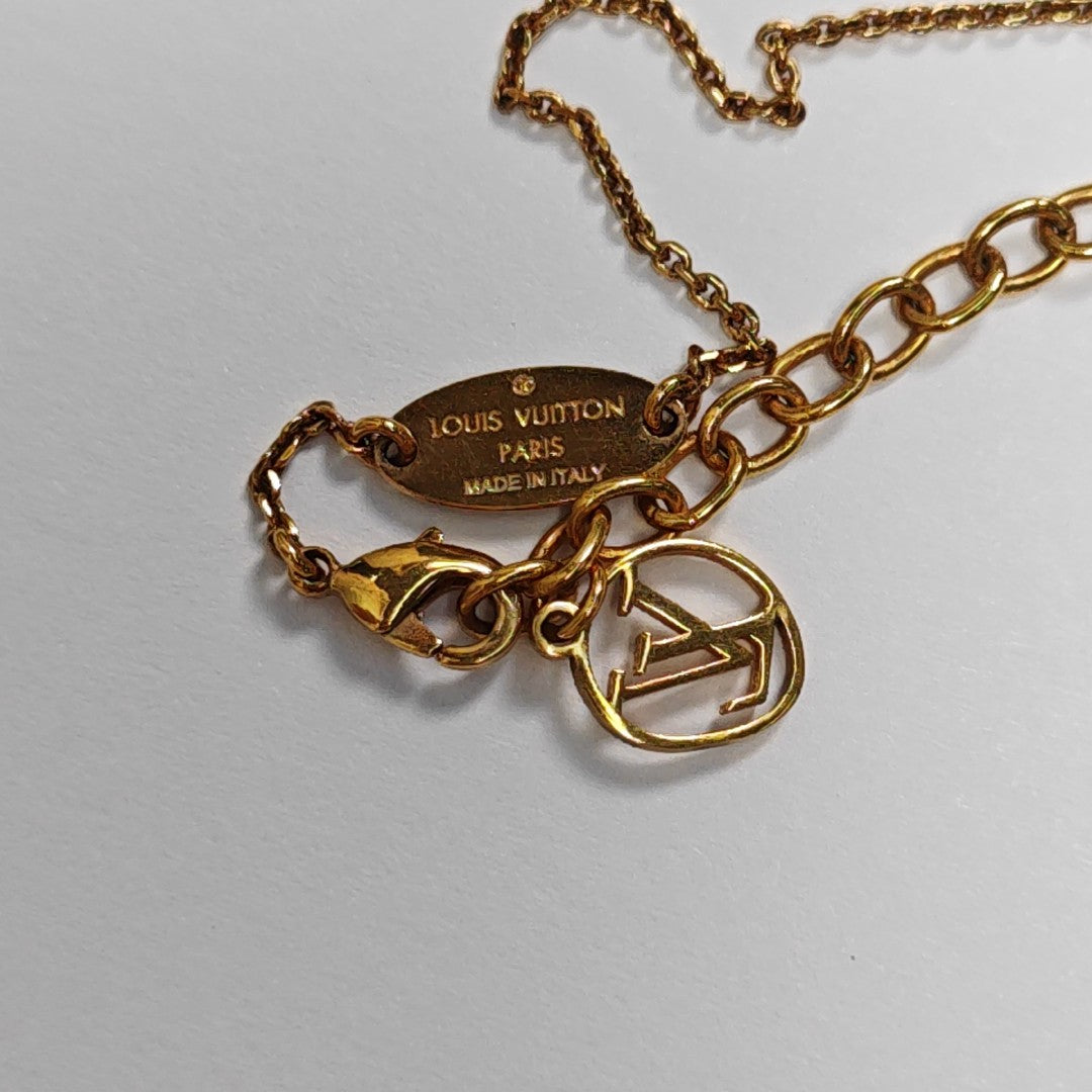 LV &amp; ME Brass Gold Necklace