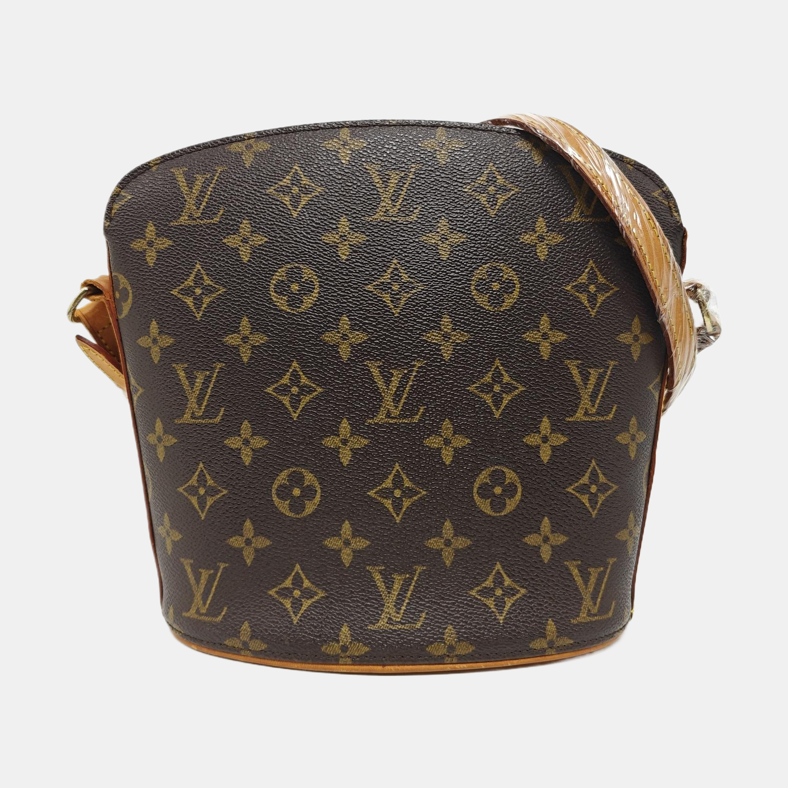 DROUOT Monogram Coated Canvas Brown