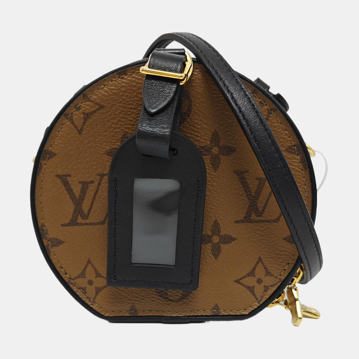 BOITE CHAPEAU Mini Monogram Coated Canvas Brown
