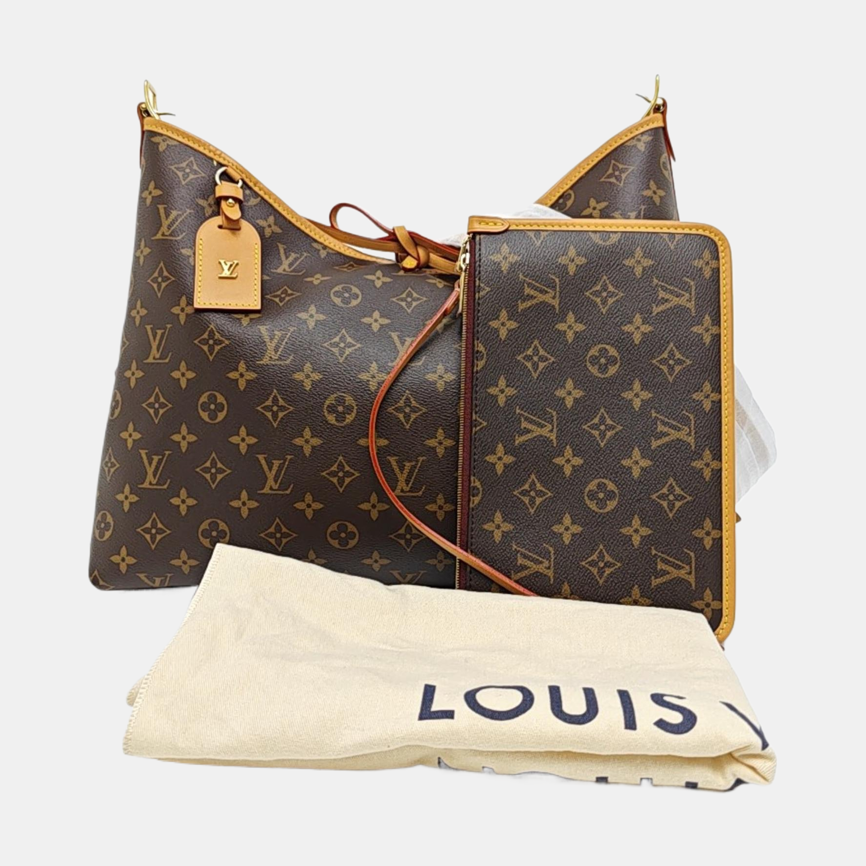 CARRYALL MM Monogram Coated Canvas Brown