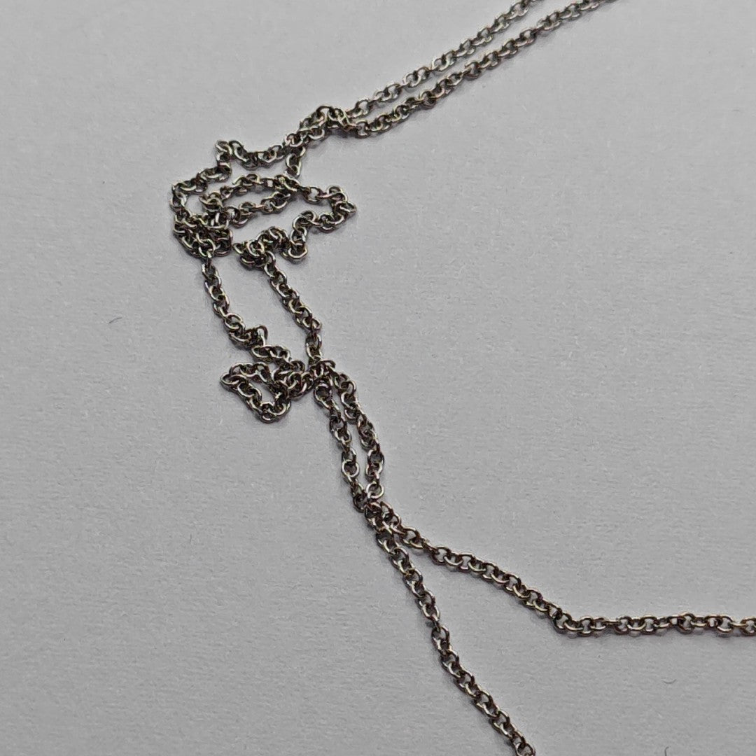 Tiffany T 18k White Gold Silver Necklace