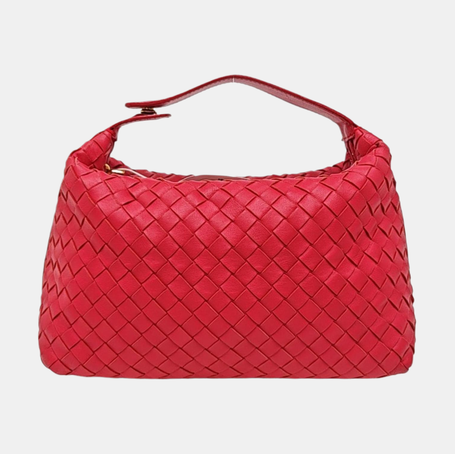 Lambskin Top Handle Bag Red
