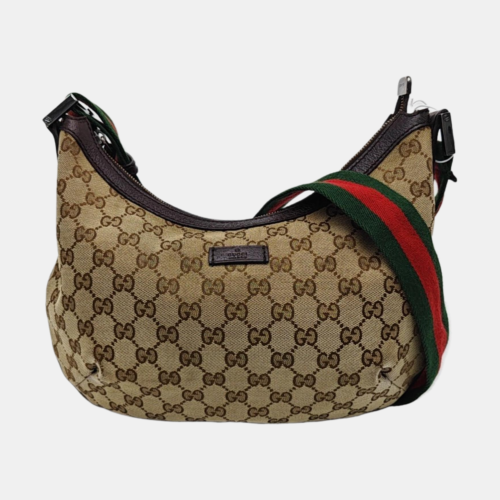 Monogram Coated Canvas Shoulder Bag Beige