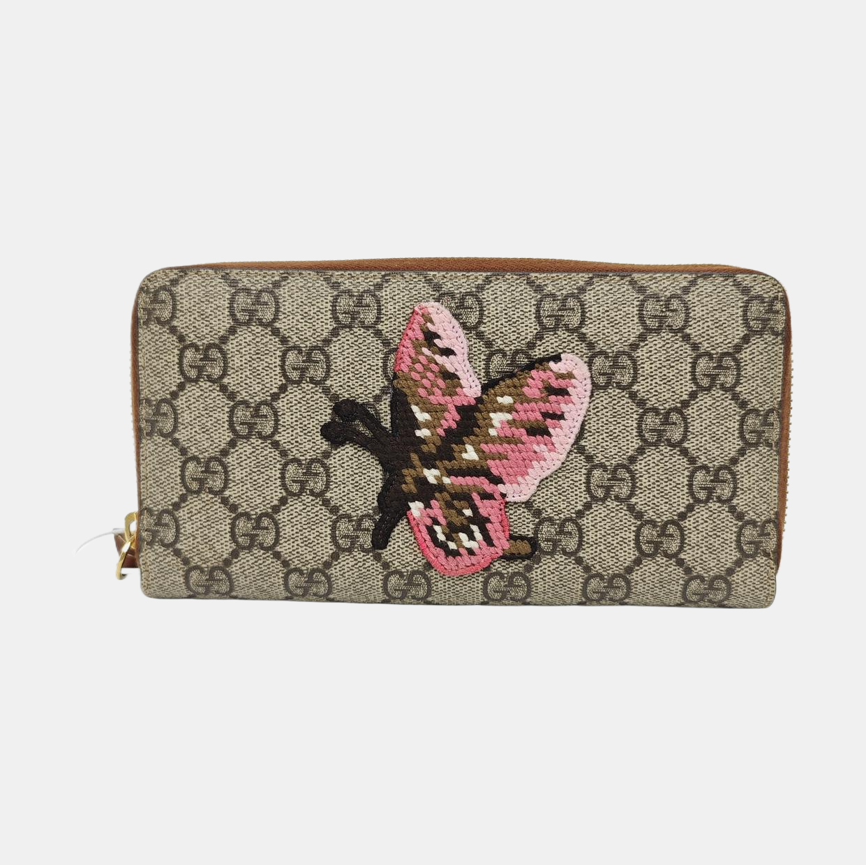 Monogram Coated Canvas Wallet Brown