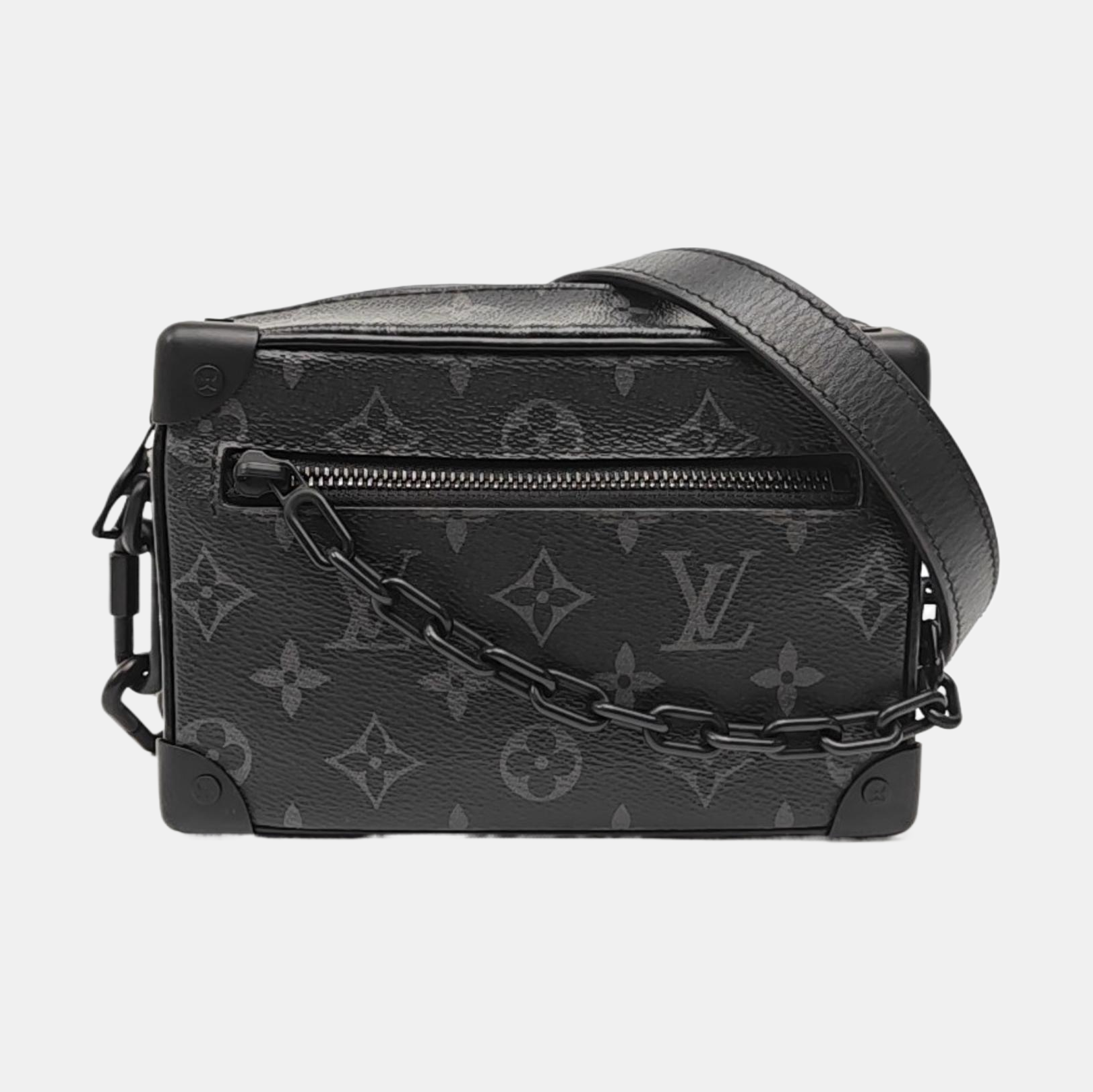 SOFT TRUNK Mini Monogram Coated Canvas Black