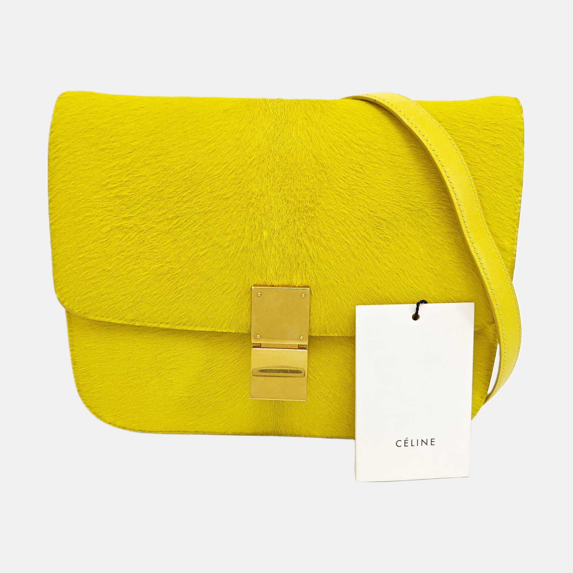 CLASSIC BOX Medium Fur Yellow