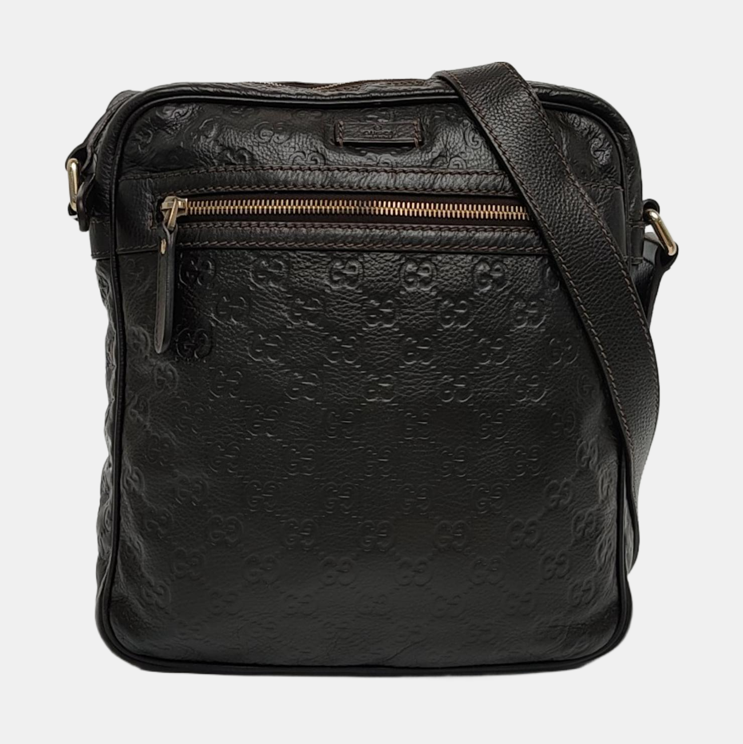 GG Imprime Monogram Calfskin Brown