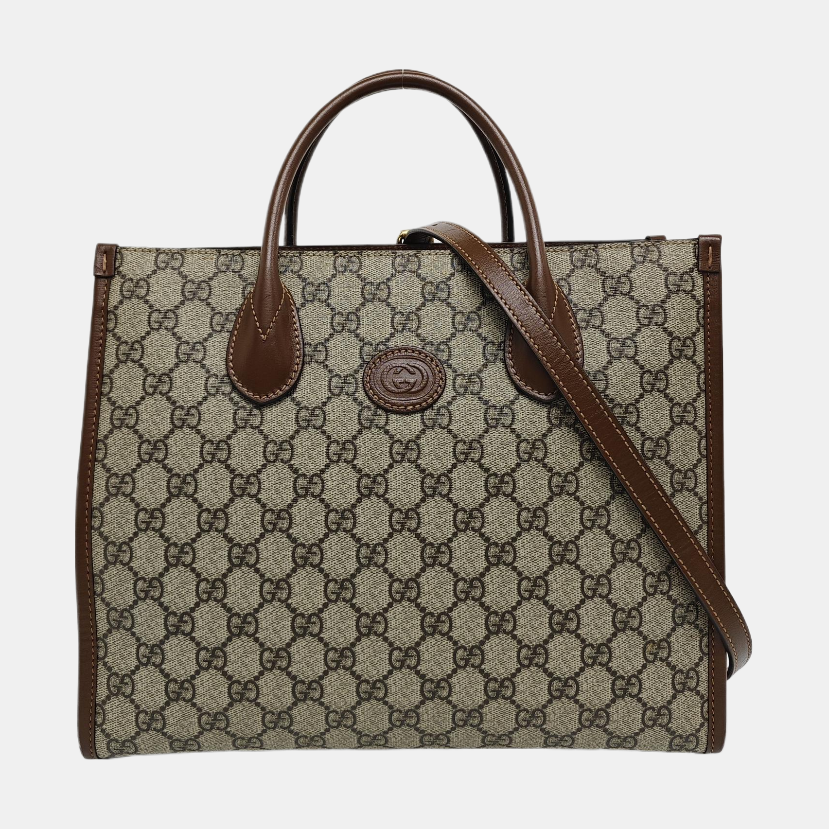 Retro Small Monogram Coated Canvas Brown