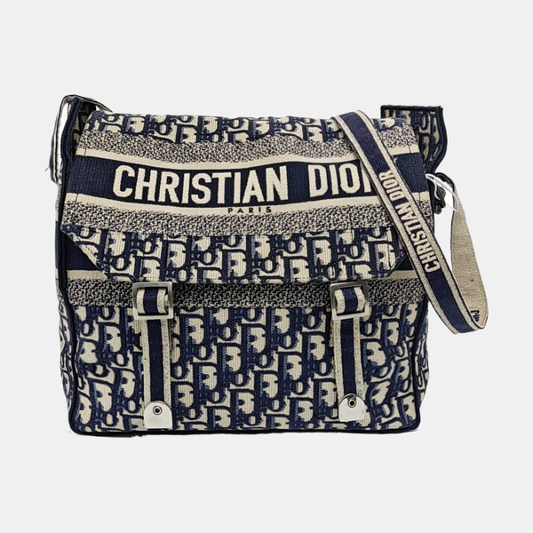 Diorcamp Large Oblique Canvas Blue