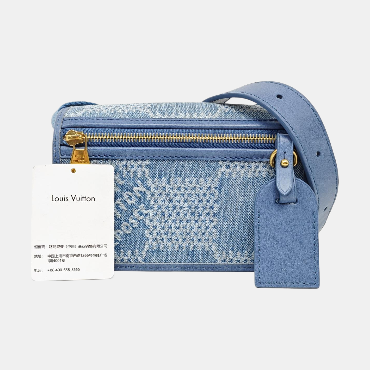 BOSPHORE Mini Damier Canvas Blue