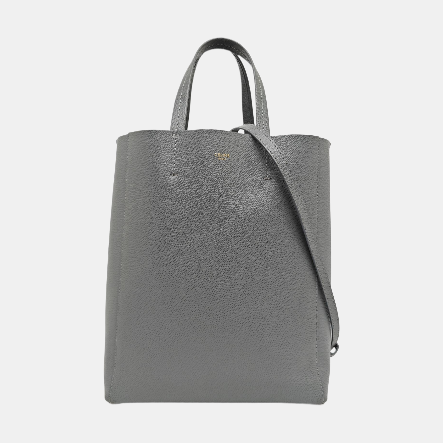 CABAS Small Calfskin Gray