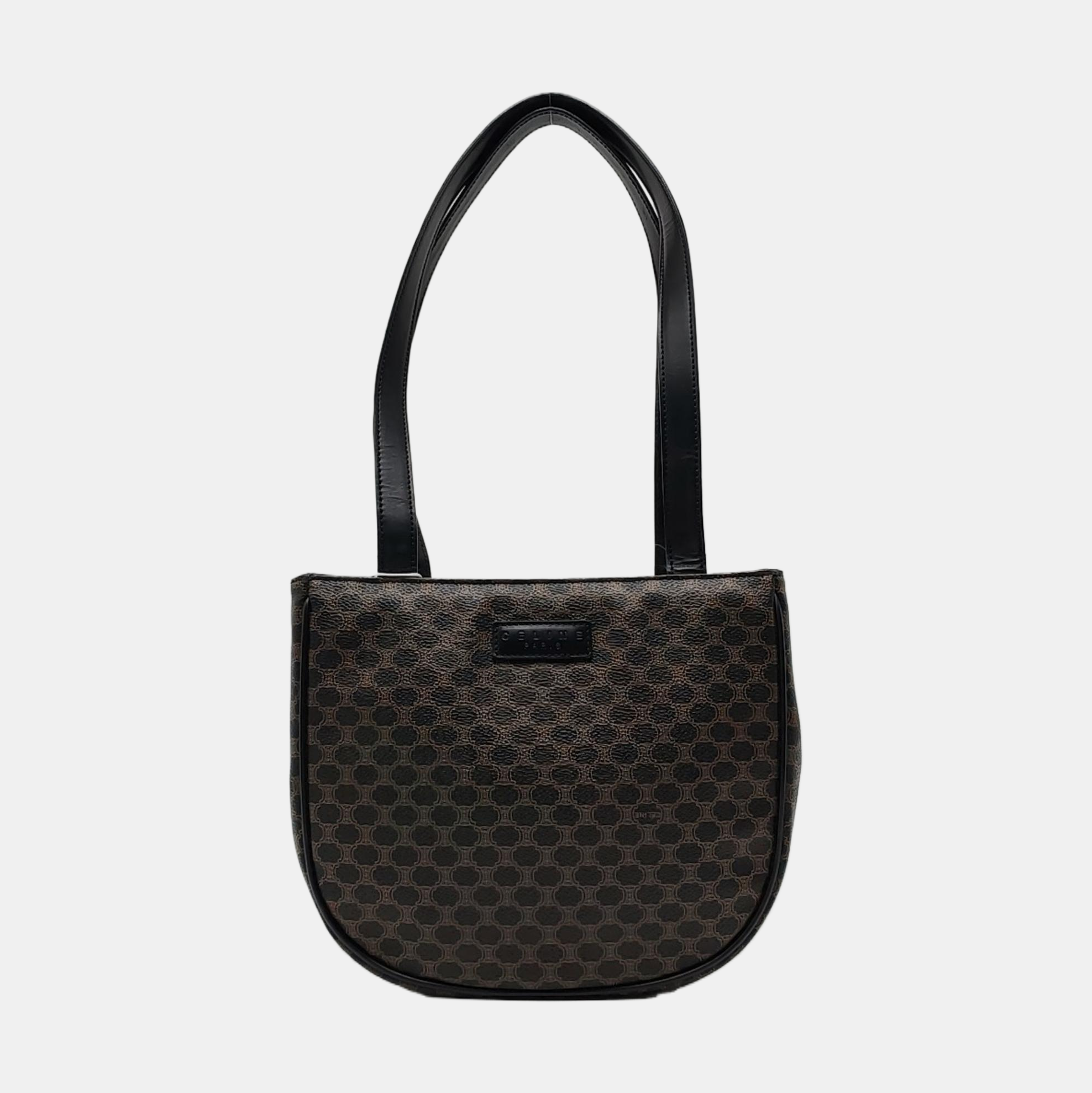 MACADAM TOP HANDLE COSMETIC BAGS Coated Canvas Black