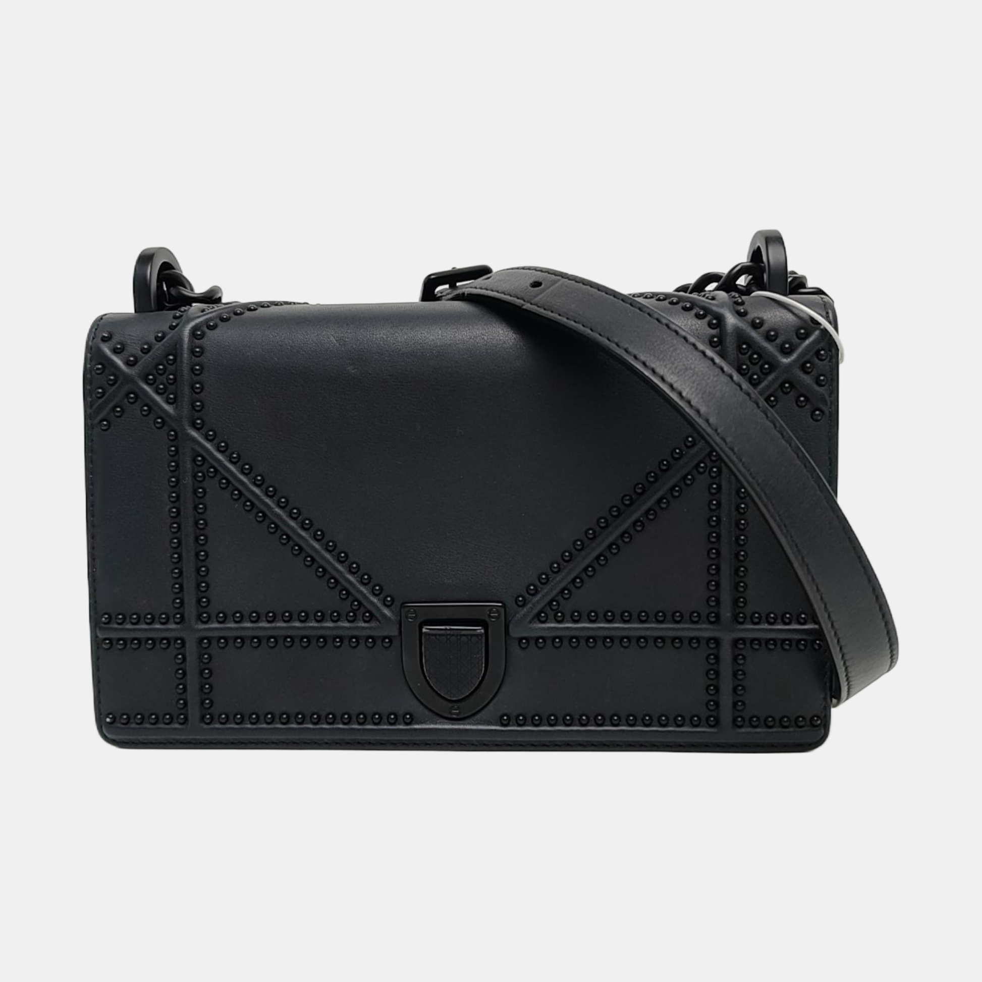 Diorama Small Calfskin Black