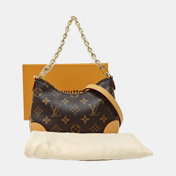 BOULOGNE Nano Monogram Coated Canvas Brown