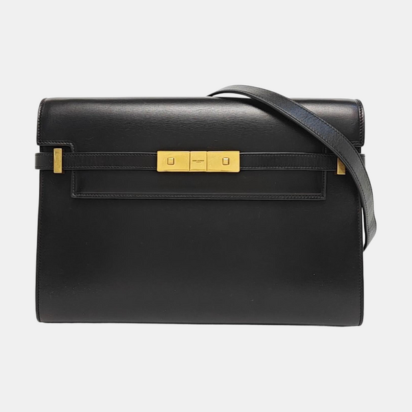 MANHATTAN Medium Calfskin Black