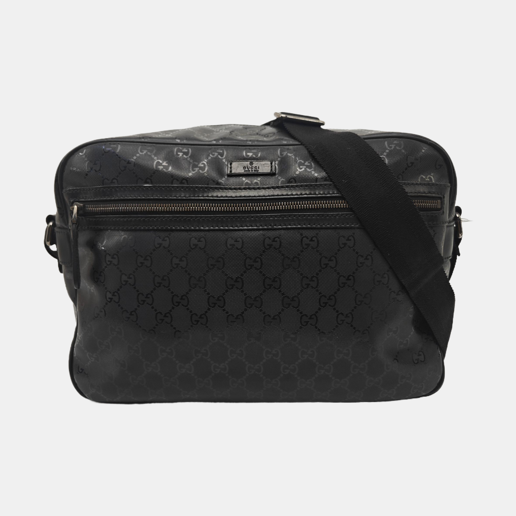 GG Imprime Monogram Coated Canvas Black