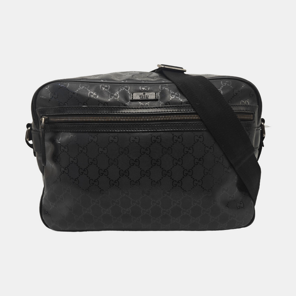 GG Imprime Monogram Coated Canvas Black