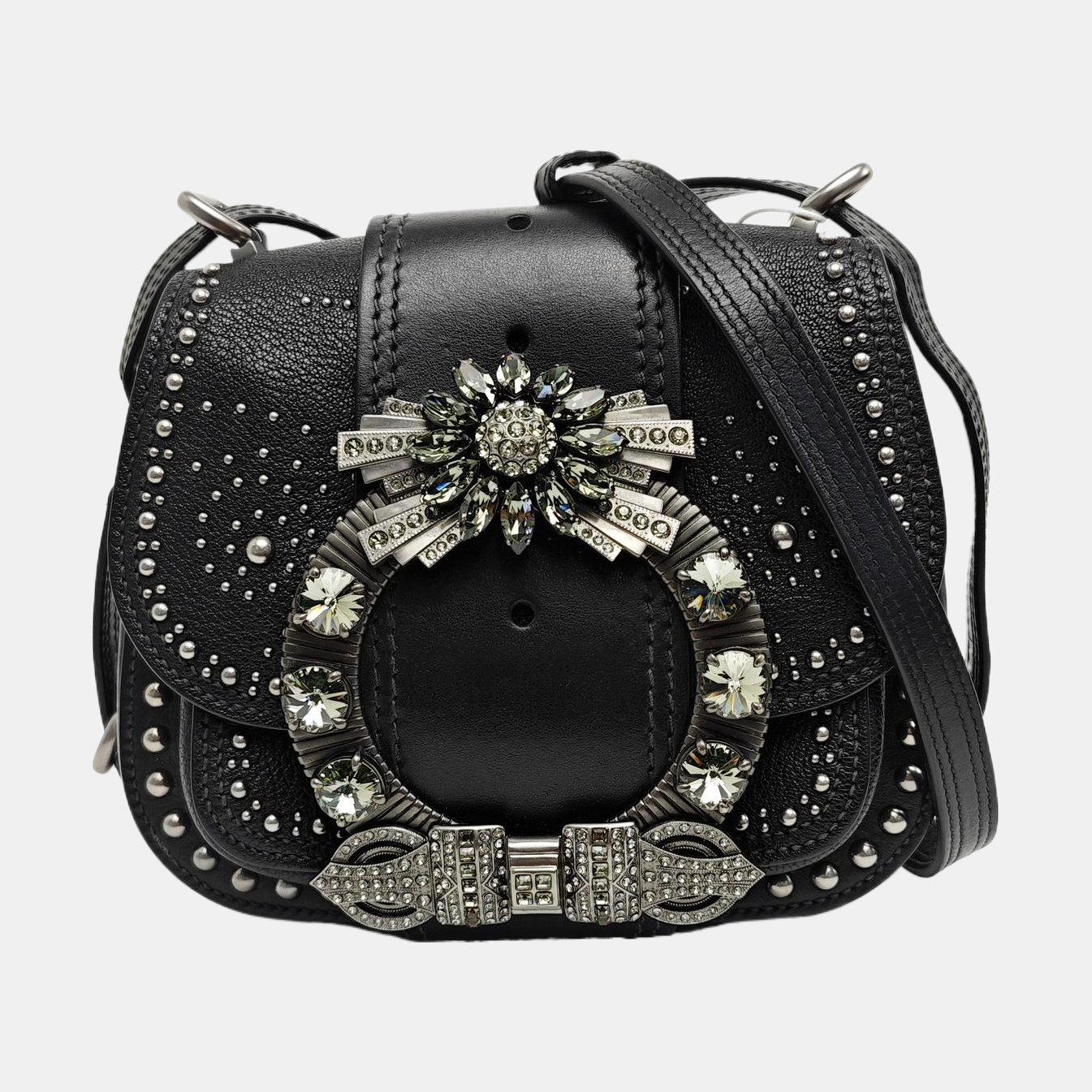 Miu Lady Calfskin Black