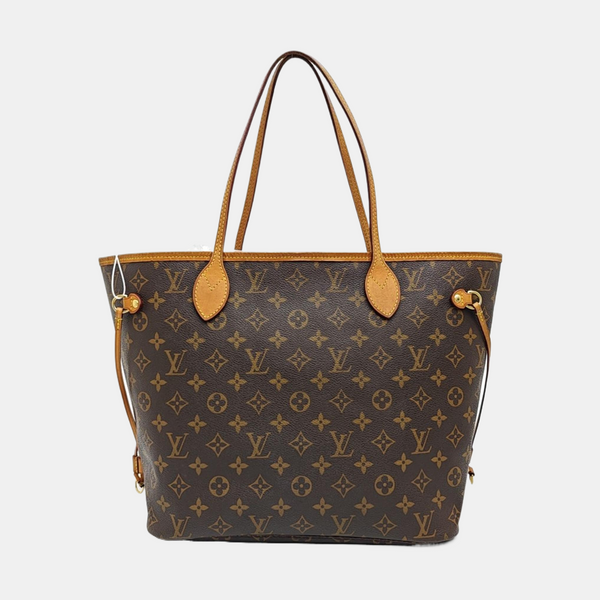 NEVERFULL MM Monogram Coated Canvas Brown