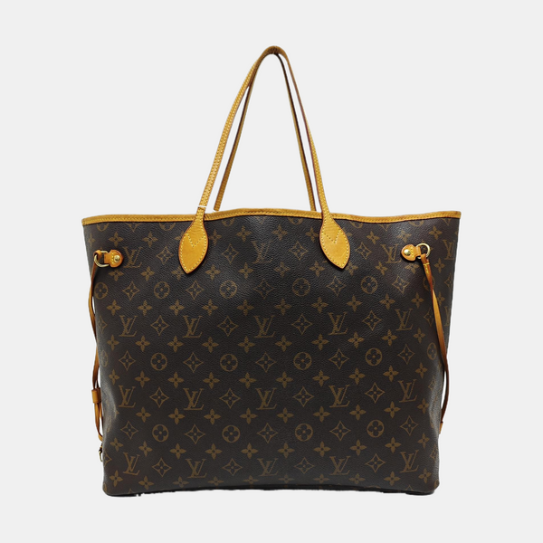 NEVERFULL GM Lona revestida Monogram Marrón