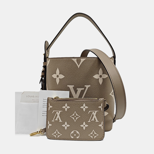 ALL IN BB Monogram Calfskin Gray