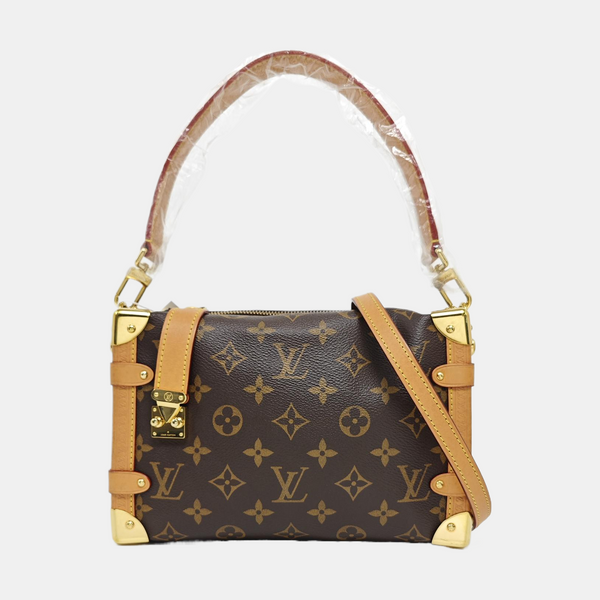 SIDE TRUNK MM Monogram Coated Canvas Brown