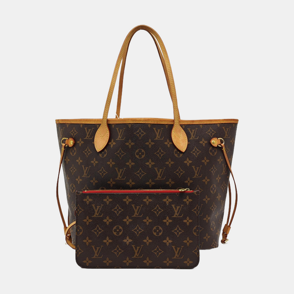 NEVERFULL MM Monogram Coated Canvas Brown