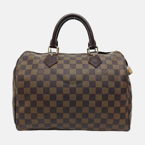 SPEEDY 30 Damier Ebene Coated Canvas Brown